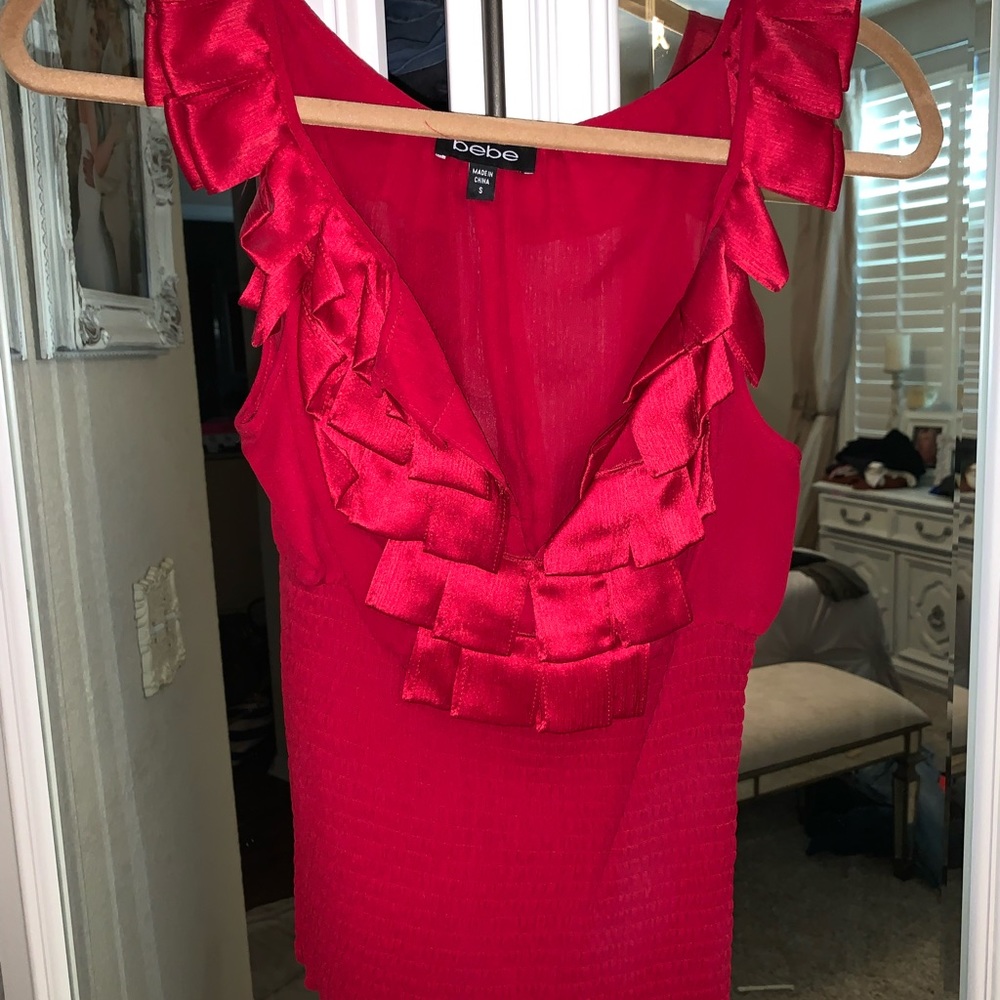 Bebe Red Top - image 3